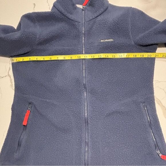 Columbia | Women's Blue Full-Zip Northern Reach Sherpa Jacket Omni Heat Size M - Picture 14 of 16
